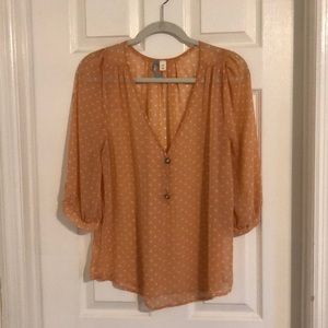 Transparent Coral Blouse